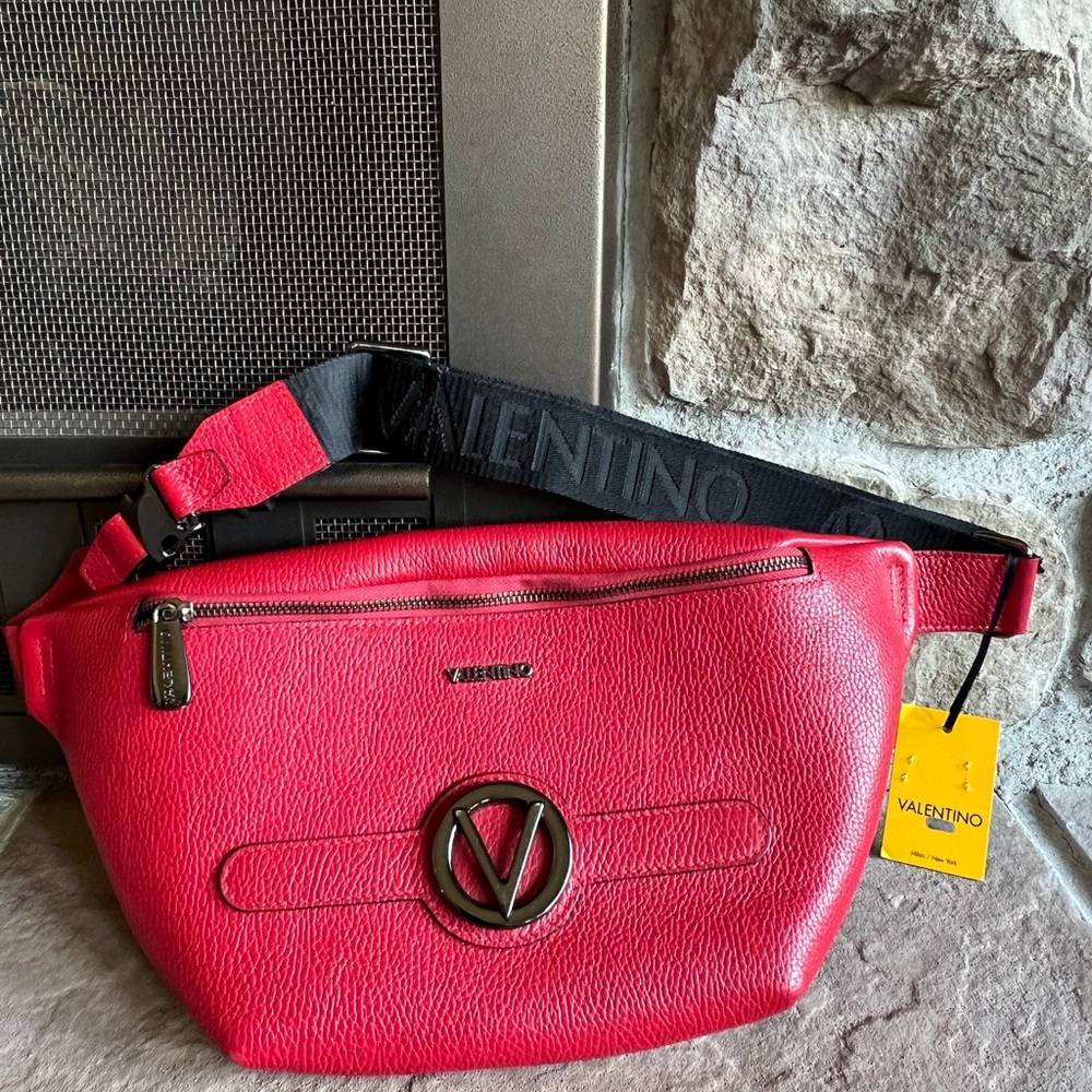 Mario Valentino Red Belt Bag